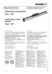 SCHUNK SLF-0 Assembly And Operating Instructions Manual