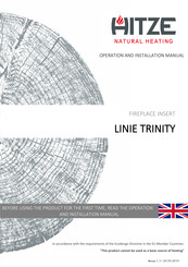 HITZE LINIE TRINITY Operation And Installation Manual