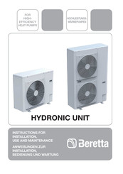 Beretta HYDRONIC UNIT 6 Instructions For Installation, Use And Maintenance Manual