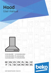 Beko HCA63640B User Manual