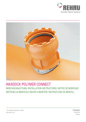 Rehau AWADOCK POLYMER CONNECT Installation Instructions Manual