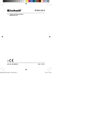 EINHELL BT-MG 220 E Original Operating Instructions