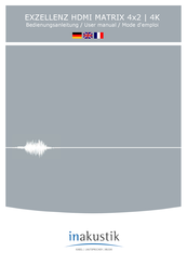 Inakustik Exzellenz User Manual