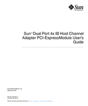 Sun Microsystems Dual Port 4x IB Host Channel Adapter PCI-ExpressModule User Manual