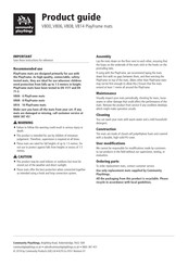 Community Playthings PlayFrame V800 Quick Start Manual
