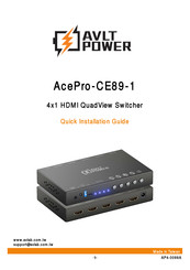AVLT-Power AcePro-CE89-1 Quick Installation Manual