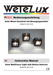 Wetelux 86 14 55 Instruction Manual
