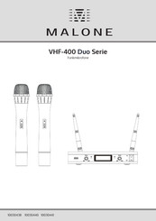 Malone Vhf Duo 3 Manuals Manualslib