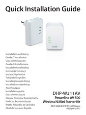 D-Link DHP-308AV Quick Installation Manual