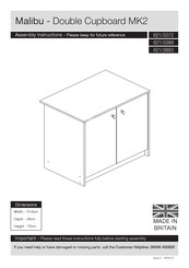 Argos Malibu Double Cupboard MK2 Assembly Instructions Manual