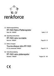 Renkforce RT-1923 Operating Instructions Manual