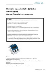 Sanhua SEC606 Manual And Installation Instructions