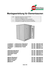 Weka Holzbau 506.2014.00 Assembly Instructions Manual