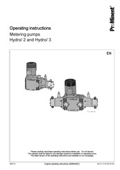 ProMinent Hydro HP3 B Operating Instructions Manual