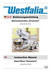 Westfalia Powermix 83 76 22 Instruction Manual