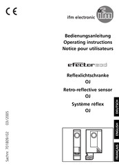 IFM Efector 200 OJ Operating Instructions Manual