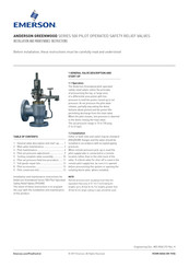 Emerson Anderson Greenwood 500 Series Installation And Maintenance Instructions Manual