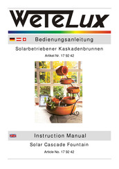 Wetelux 17 92 42 Instruction Manual