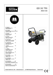 Gude GD 30 TRI Translation Of Original Operating Instructions