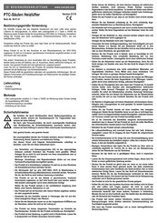 Conrad 56 01 41 Operating Instructions Manual