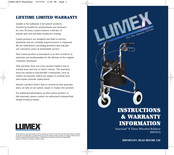 Lumex Sure-Gait II Instructions & Warranty Information