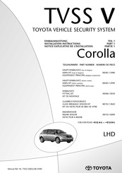Toyota TVSS V Installation Instructions Manual
