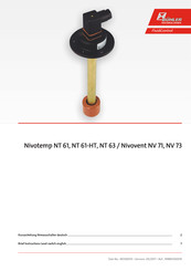 Buhler Nivotemp NT 61 Brief Instructions