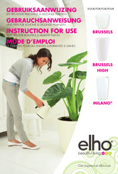 elho BRUSSELS Instructions For Use Manual