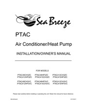 Sea Breeze PTAC415CH3ZC Installation & Owner's Manual