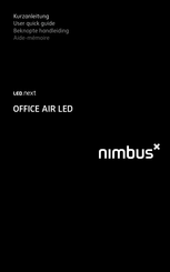 Nimbus Water Systems LED.next OFFICE AIR LED User Quick Manual