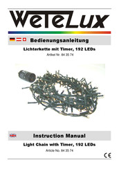 Wetelux 84 35 74 Instruction Manual