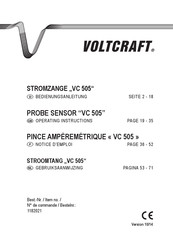 VOLTCRAFT VC 505 Operating Instructions Manual