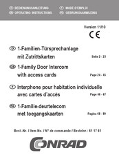 Conrad 61 17 61 Operating Instructions Manual