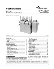 Cooper Power Systems GV Maintenance Instructions Manual