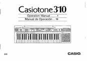 Casio CASIOTONE 310 Operation Manual