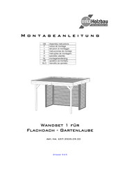 Weka Holzbau 657.3535.09.00 Assembly Instructions Manual