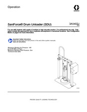 Graco SaniForce SDU A01AAA1AA0C21 Manual