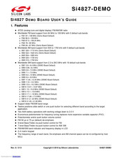 Silicon Laboratories Si4827-DEMO User Manual