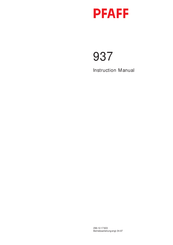 Pfaff 937 Instruction Manual