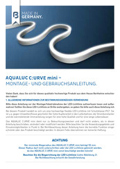 Barthelme AQUALUC C:URVE mini Installation And Operating Instructions Manual