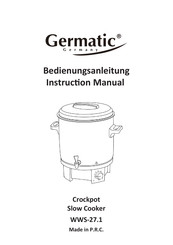Germatic WWS-27.1 Instruction Manual