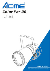 ACME Color Par 36 User Manual
