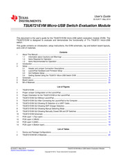 Texas Instruments TSU6721EVM User Manual