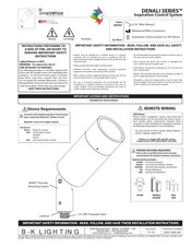 B-K lighting Denali Series Installation Instructions Manual