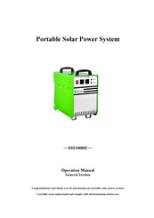 Lumos ISS1000Z Operation Manual