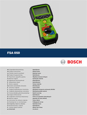 Bosch FSA 050 Original Instructions Manual