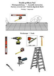 Finn Art Blockhaus Double grillkota 9m2 Assembly Instruction Manual