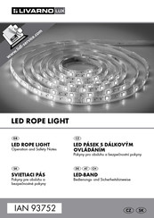 LIVARNO LUX 93752 Operation And Safety Notes