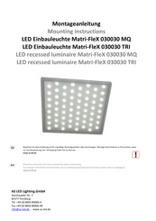 AS LED Lighting Matri-FleX 030030 TRI Mounting Instructions