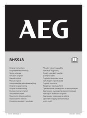 AEG BHSS18 Original Instructions Manual